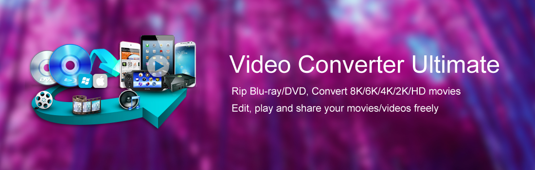 Convert Blu-ray/DVD and HD Video via Video Converter Ultimate
