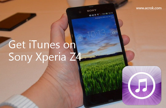 iTunes to Xperia Z4